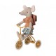 Grande soeur Cycliste Vieux rose - Souris Maileg