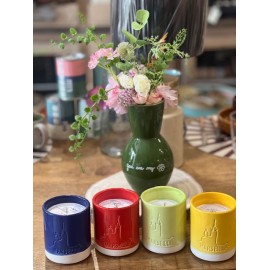 Bougies parfumées artisanales en céramique émaillée Bonne Mère