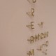 Clou lettres de l’Alphabet Laiton doré