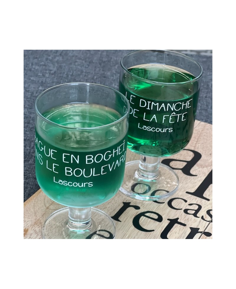 Coffret Apéro avec Verres Gravés et Cocktails