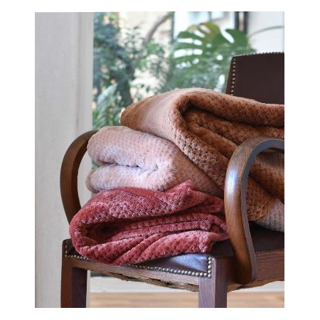 Plaid super Moelleux noisette