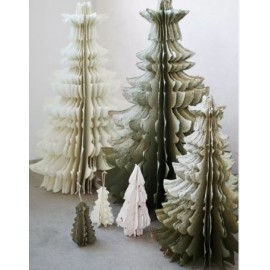 Forêt de Sapins de Noël papier mâché à poser - Madame Stoltz