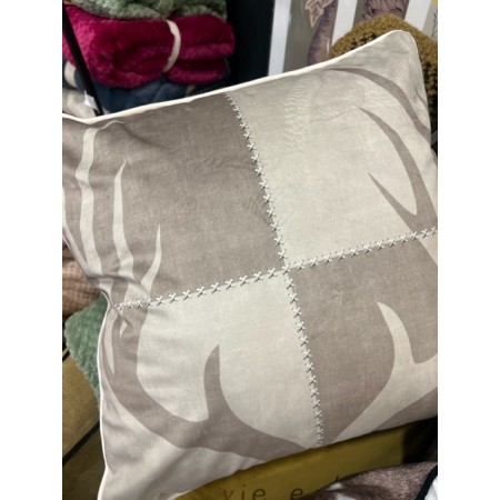 Coussin velours œil 