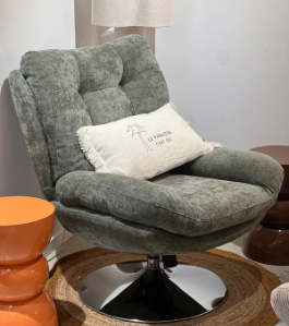 Fauteuil-pivotant-velours-vert