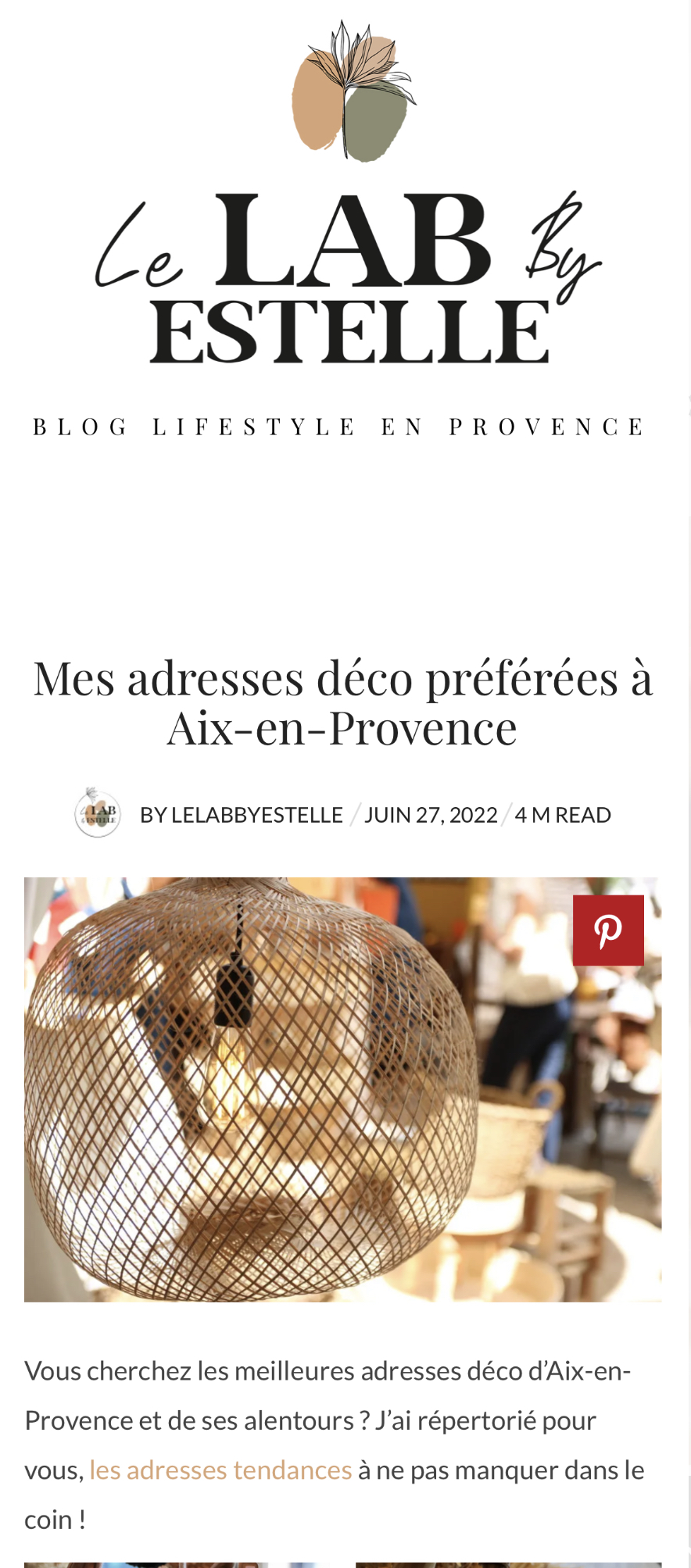 Les bonnes adresses déco autour d’Aix en Provence